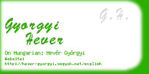 gyorgyi hever business card