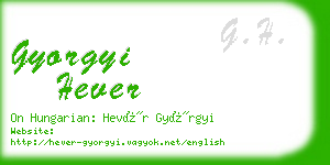 gyorgyi hever business card